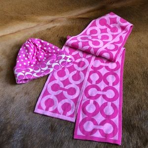 Coach scarf and hat